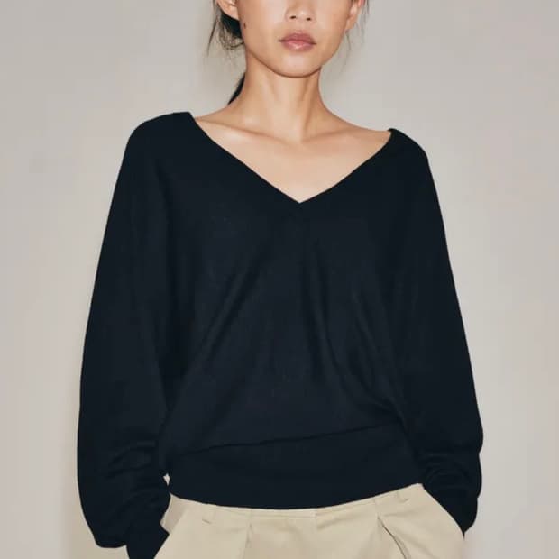 ZARA 울 브이넥 스웨터