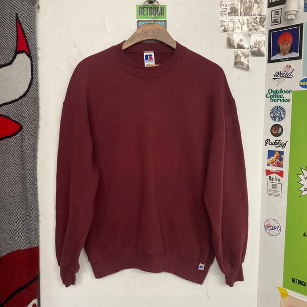 90‘s USA 러셀 맨투맨 ‘버건디‘