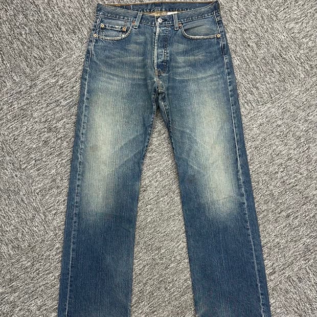 (허단42)리바이스 501 워싱데님-M1751