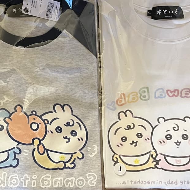 베이비 치이카와 티셔츠+홀로그램 스티커
