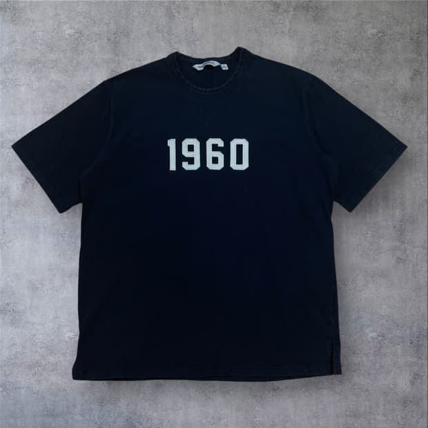 유니폼 브릿지 1960 로고 네이비 반팔티