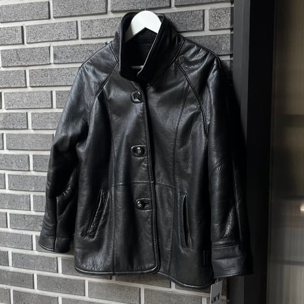 버팔로 물소 가죽 자켓 블랙