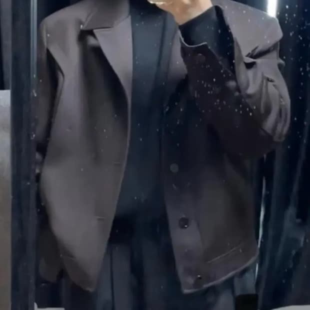 엘무드 뉴 노멀 울 트러커 자켓 44