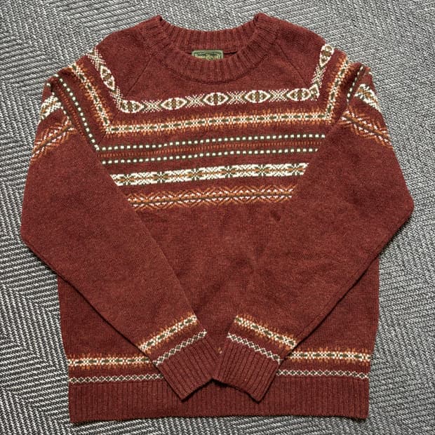 부기홀리데이 패턴 브라운 울니트(M)