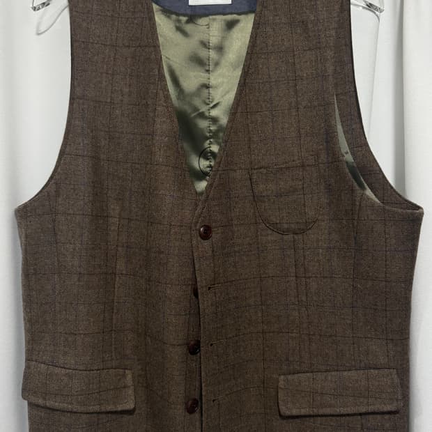 AND Z by ZIOZIA 남성 체크 베스트