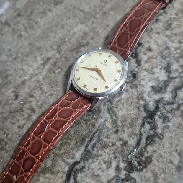 오메가 씨마스터 빈티지 34mm 수동 시계 (1950s Omega)