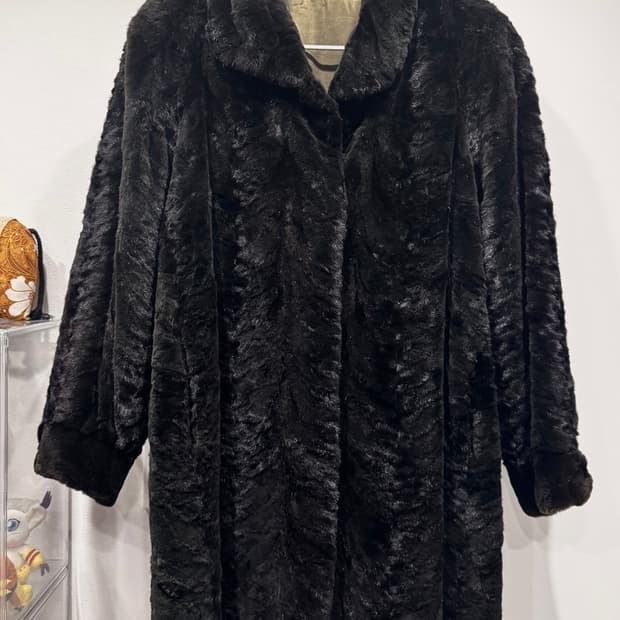 쉬어드밍크 깎은밍크코트