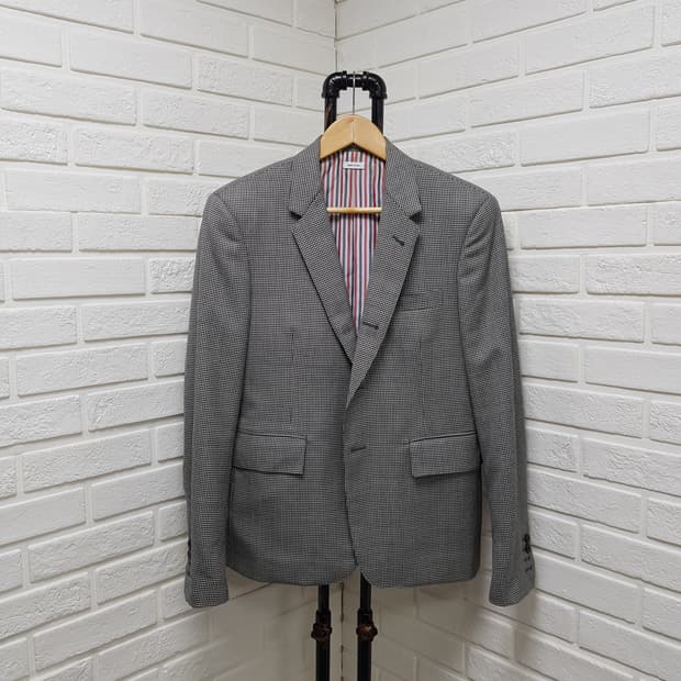 [2/정품] 톰브라운 체크 블레이저 자켓