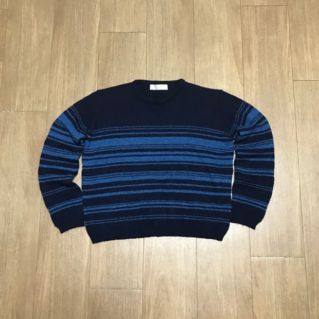 에프터먼데이 알파카 울 스트라이프 니트