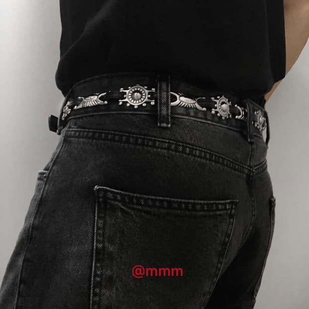 [Unisex] 웨스턴 카우보이 버클 벨트