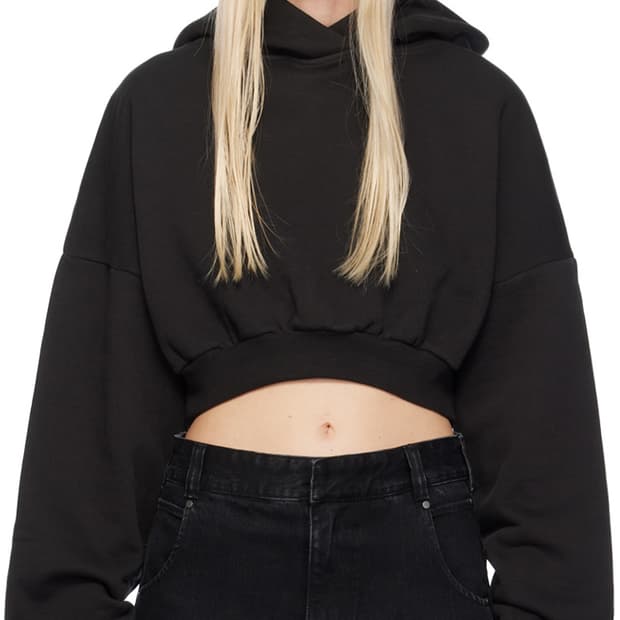 Entire Studios) Cropped Heavy Hoodie