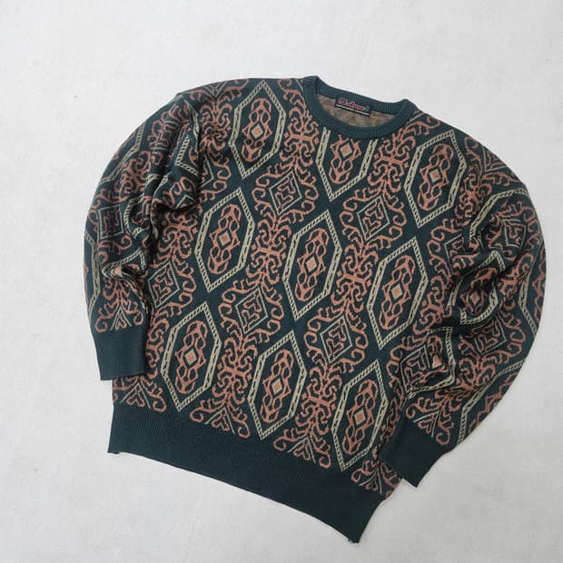 EL 빈티지 패턴 니트 스웨터 0406Y