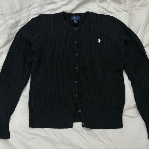 폴로 걸즈 가디건 XL 블랙