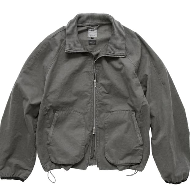 3) 폴리테루 립 자켓 세이지 그레이