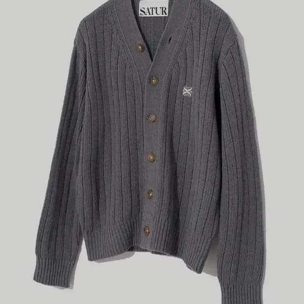 세터 회색 가디건 L사이즈