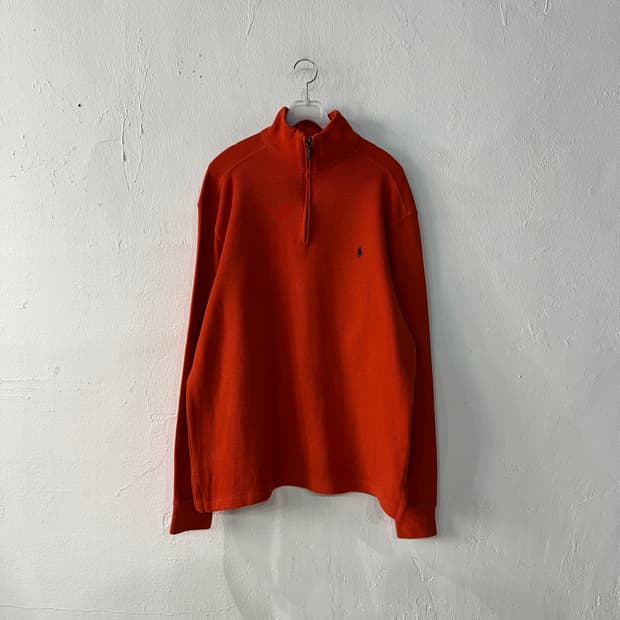 폴로랄프로렌 반집업 코튼니트 100