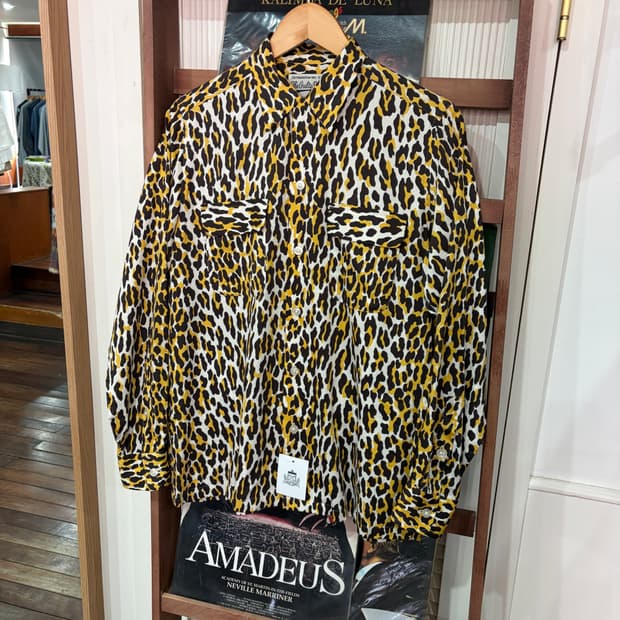 J75 와코마리아 레오파드  긴팔 셔츠