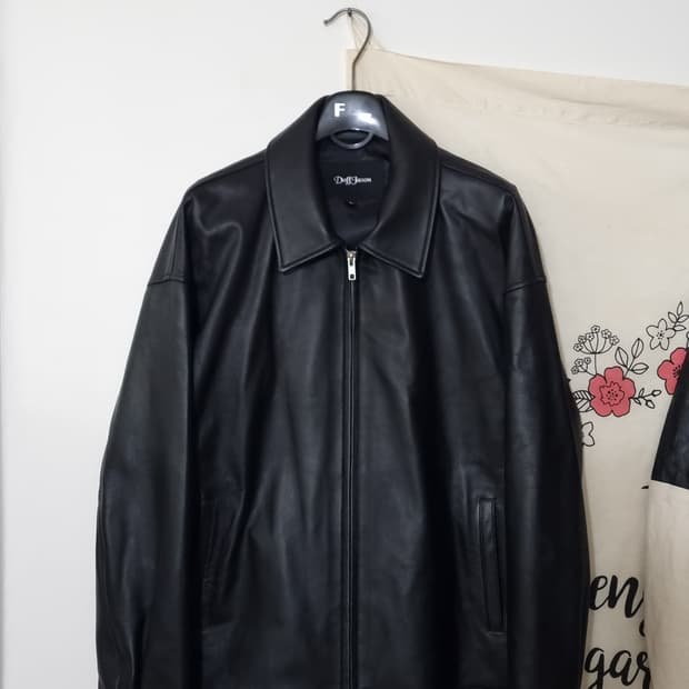 DOFFJASON 양가죽 오버핏 자켓L