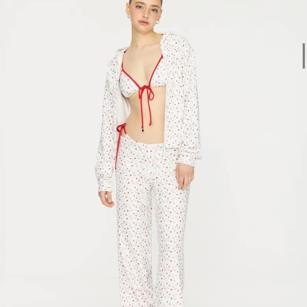 글로니 lazy sunday terry zip up pants 