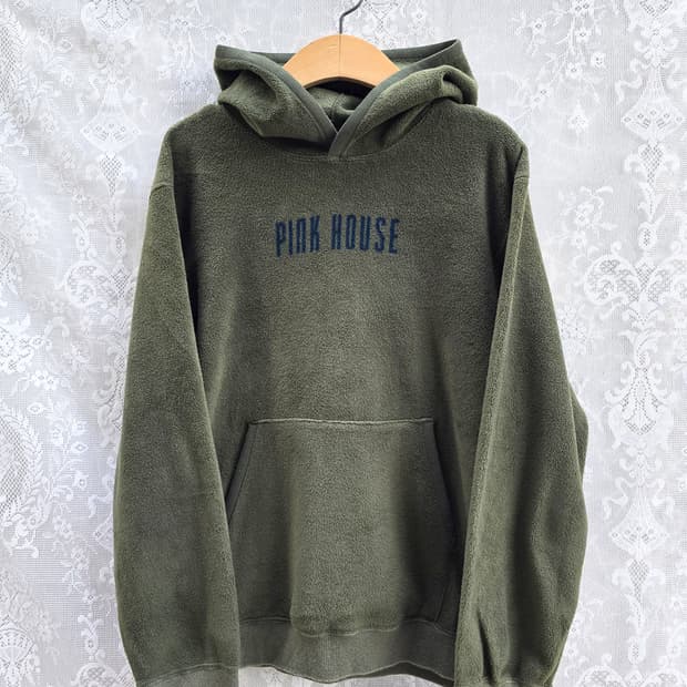 핑크하우스 플리스 후드