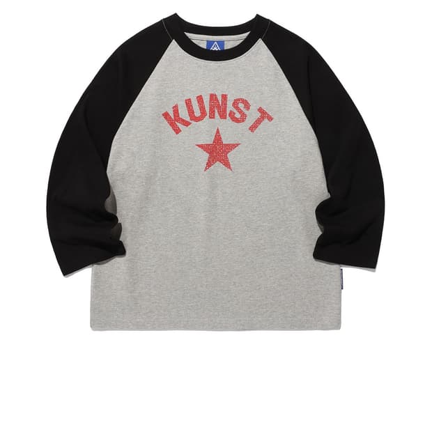 ISTKUNST RAGLAN 3/4 TEE_GREY