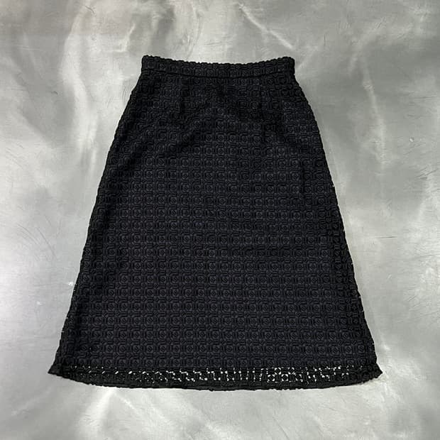  빔즈 시스루 미디 스커트 y14985