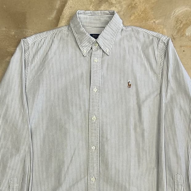 L 폴로랄프로렌 클래식핏 스트라이프 셔츠