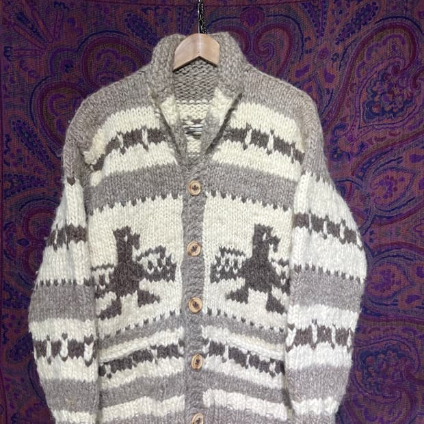 캐나다 코위찬 스웨터