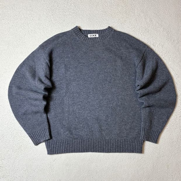 쿠어 COOR 25FW 울 크롭 크루넥 스웨터 PN7350