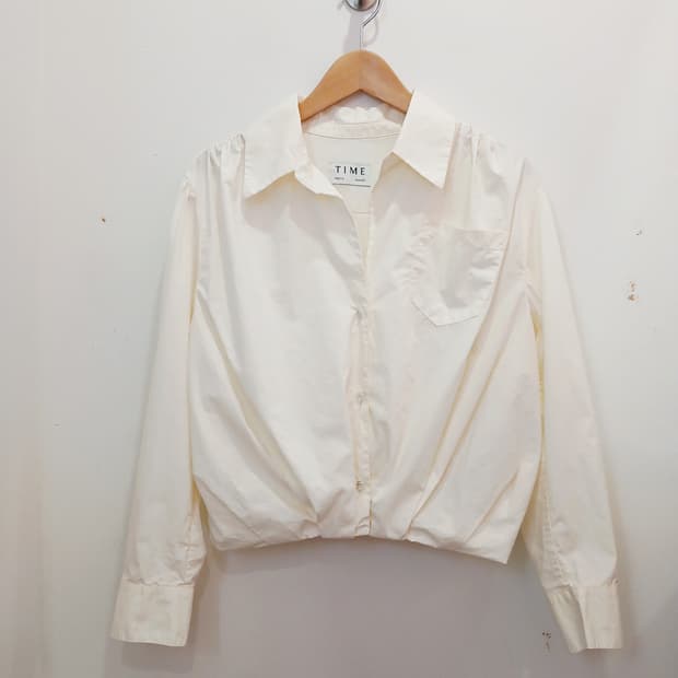 한섬 타임 (TIME) 크롭셔링셔츠