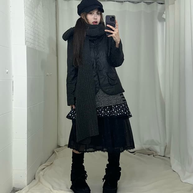 무채색 데일리 니혼진 모리 코디세트