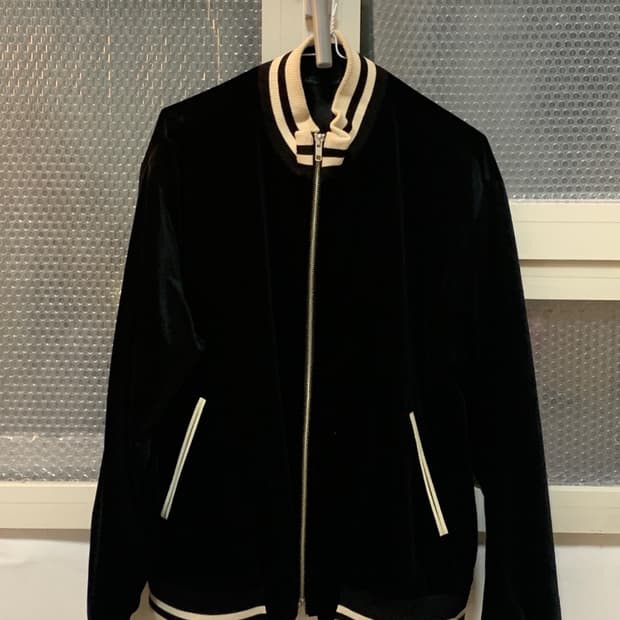 [M] 유스 22FW 트랙 자켓 블랙 벨벳