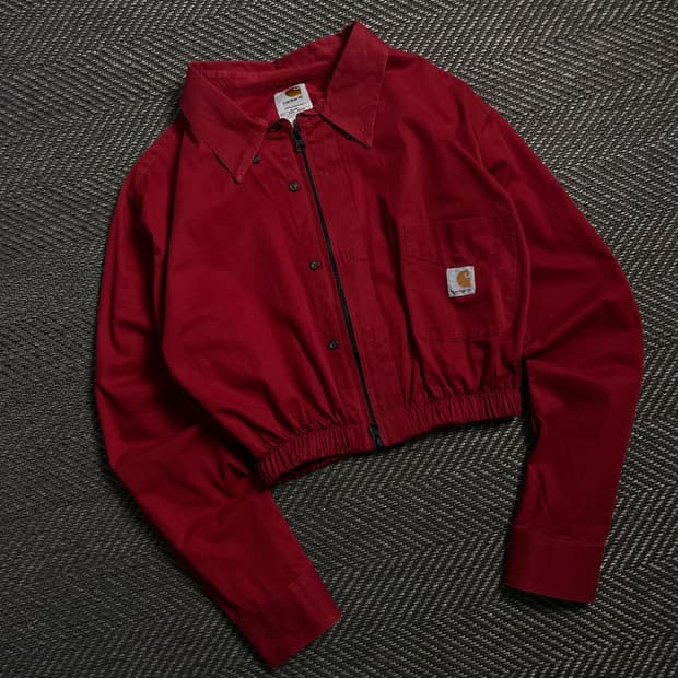 칼하트 크롭 리메이크 투웨이 셔츠 자켓 y 4034