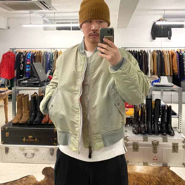 80~90s 알파 선페이드 MA-1 마원 자켓