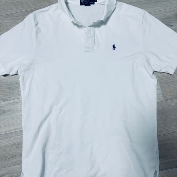 폴로 랄프로렌 화이트 카라티 M