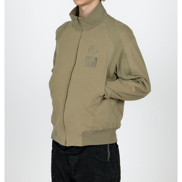  MPa CONTRAST ZIPPED JACKET (KHAKI)