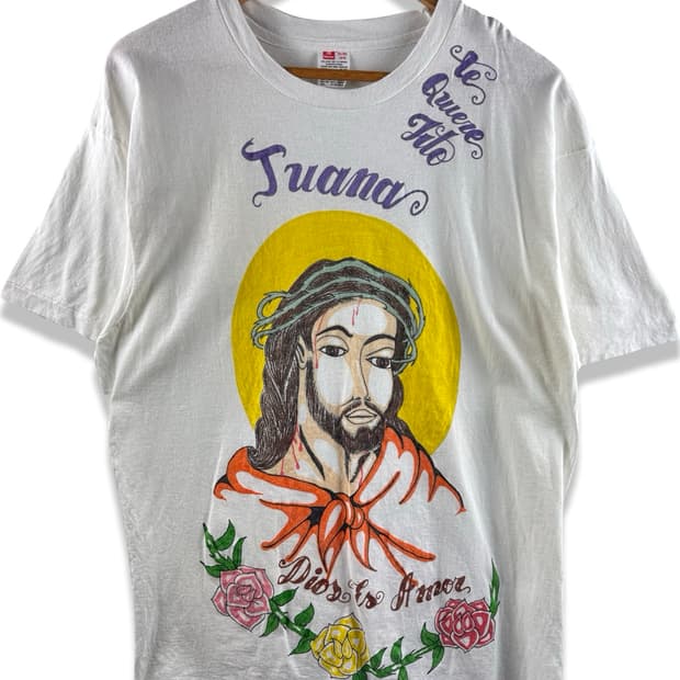 90S 미국생산 싱글스티치  예수 티셔츠2643