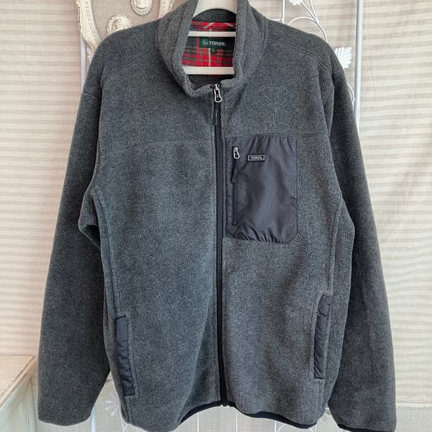 빈티지 그레이 포켓 후리스 y2k 스트릿 갸루 펑키 일본빈티지573 fa