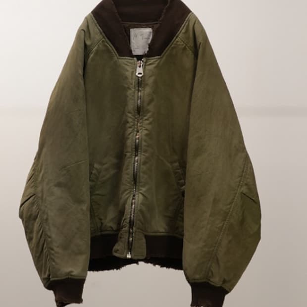 [3] 안셀름 페이디드 봄버 자켓 카키
