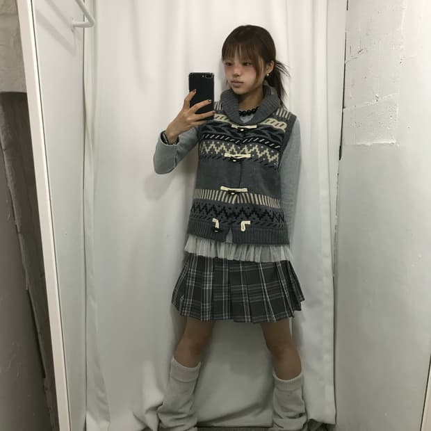 🦴노르딕 떡볶이 조끼 코디 세트 🦴