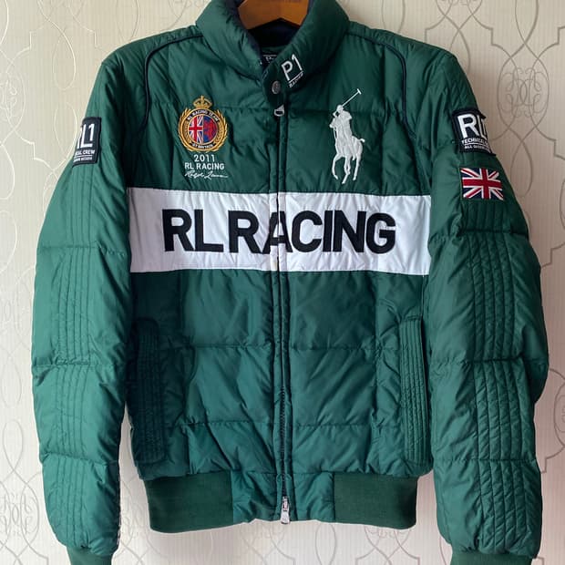 폴로 RL RACING 패딩 그린 M