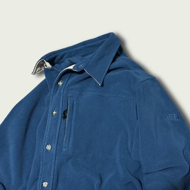 노스페이스 플리스 오버 셔츠 