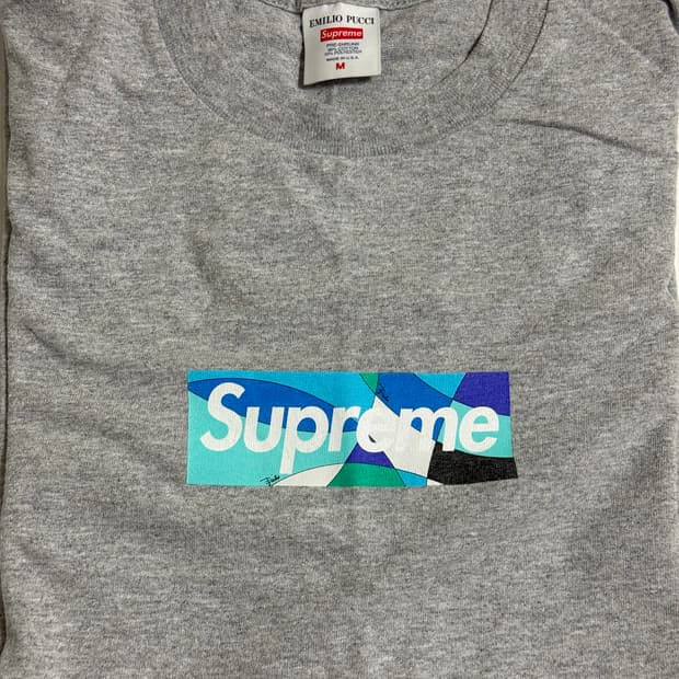 emilio pucci supreme 박스로고 티셔츠