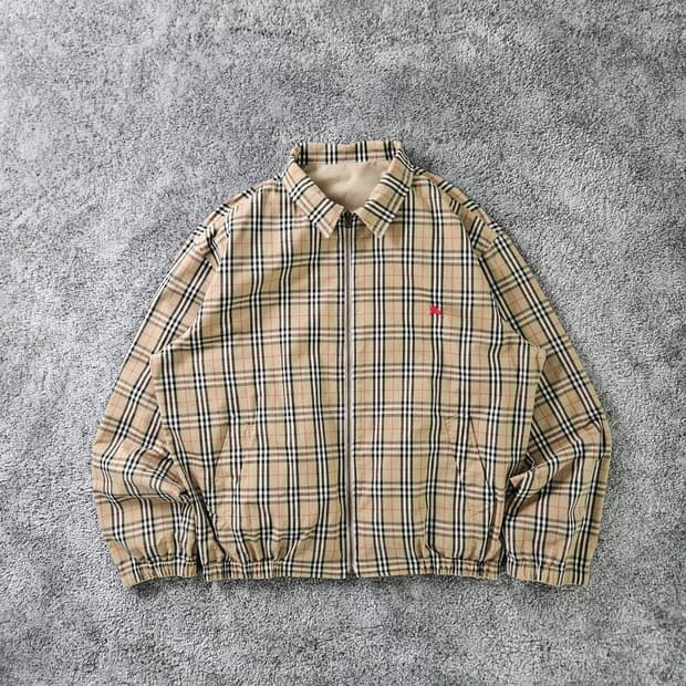 Burberry 체크 리버서블 자켓