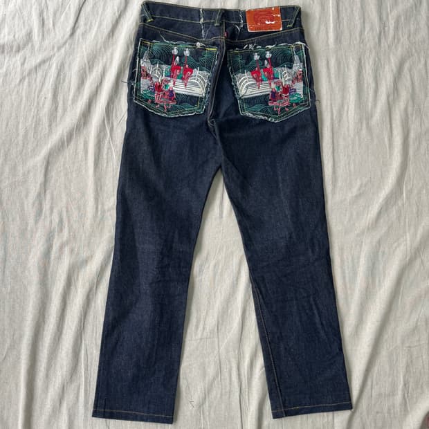 RMC 레드몽키컴퍼니 자수 본디지 팬츠 32