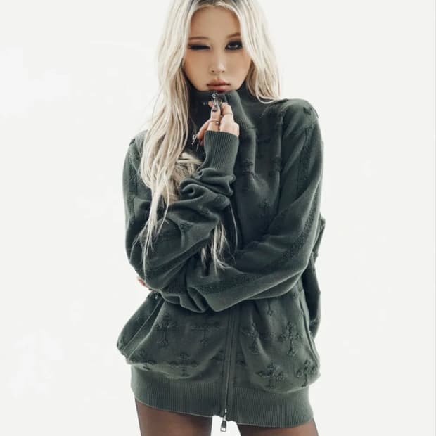 아캄 니트집업 아캄x다영