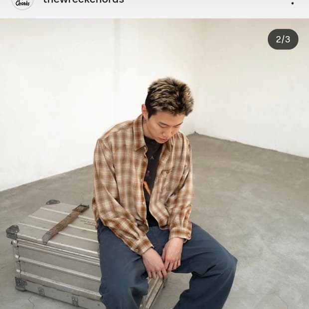 (새상품) 더 뤡코즈  브라운 셔츠 1사이즈