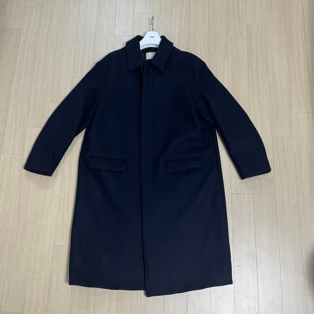 포터리 멜튼 울 맥코트 2사이즈 다크네이비