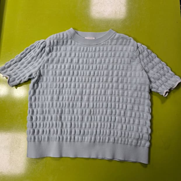 코스 팝콘 반팔 니트티 (1213)