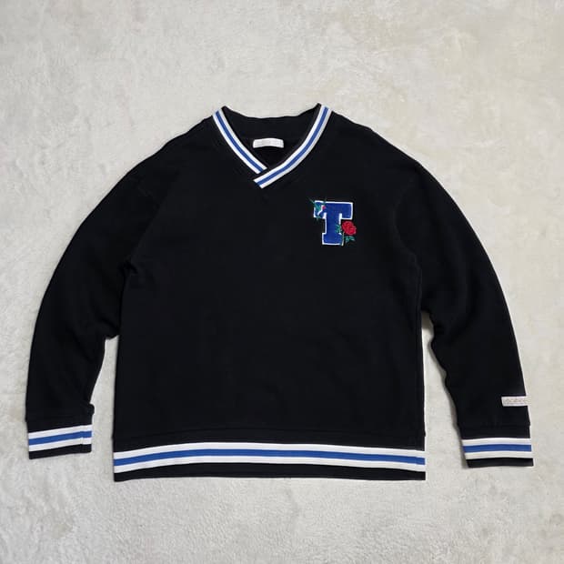 (S)여성 토피 브이넥 맨투맨